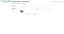 Desktop Screenshot of premiummail.seven49.net
